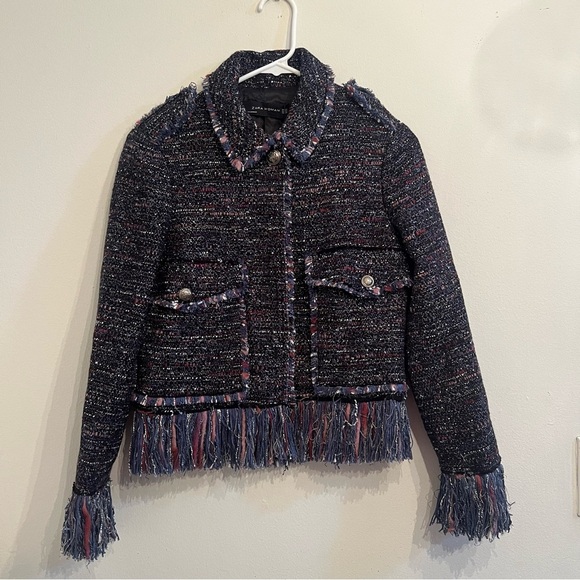 NWT Zara Fringe Jacket - Picture 7 of 15